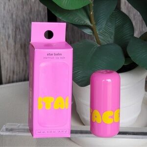 Starface Star‎ Balm Starfruit Lip Balm 0.15oz Pink Yellow Vegan Hydrating New